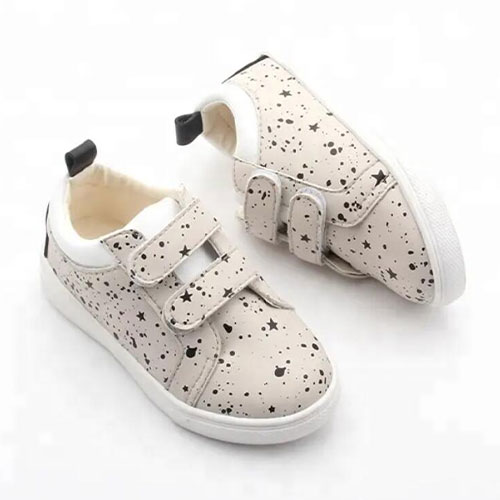 Double belt star shaped upper baby shoes