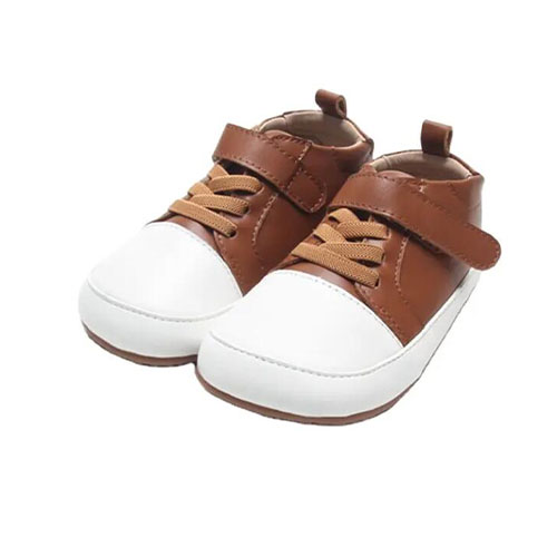 Rubber sole casual children leather shoes